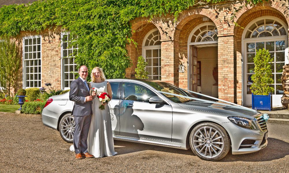 Wedding Car Hire in Lincolnshire - Hemswell Court and our Mercedes-Benz S Class